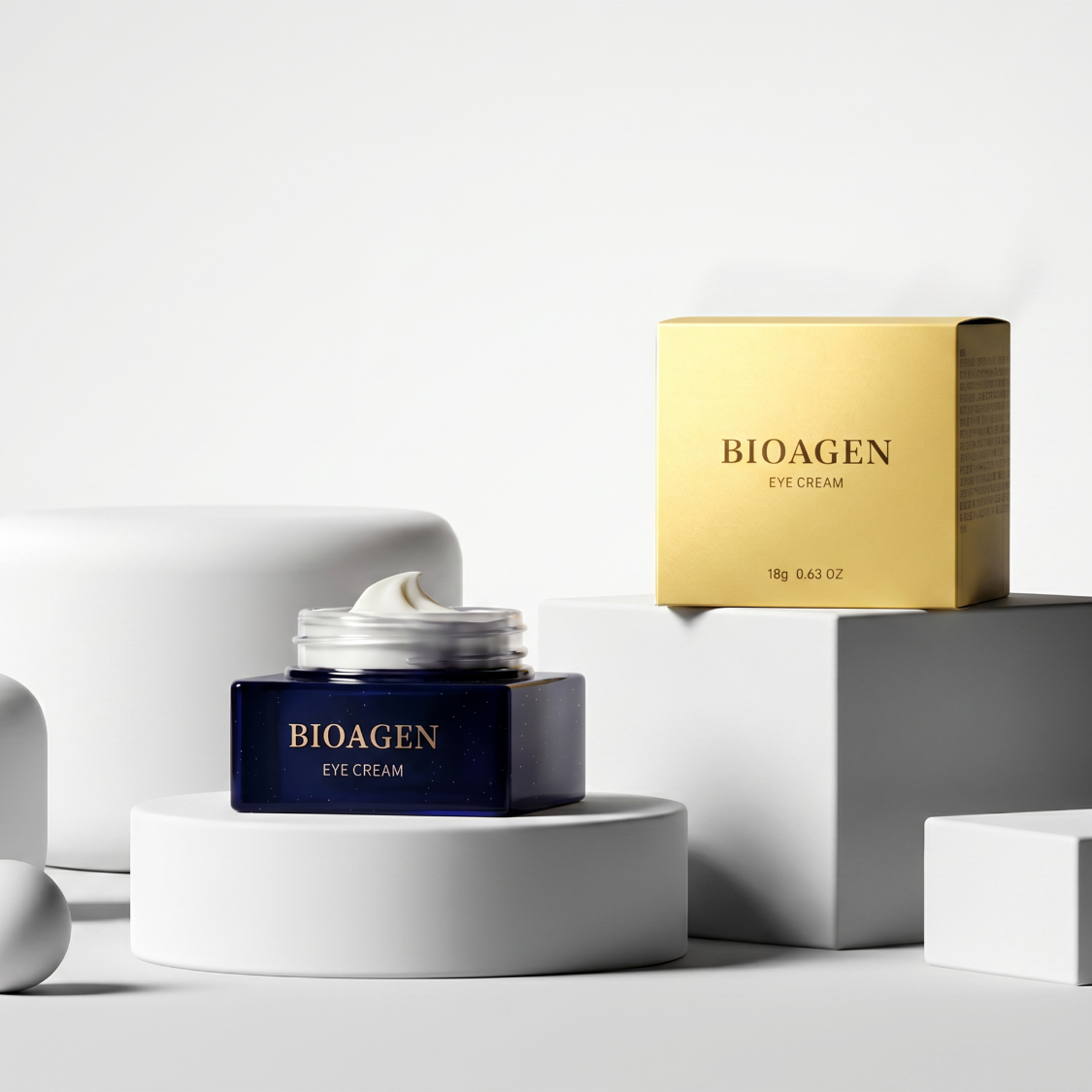 BIOAGEN EYE CREAM アイクリームのジャーと外箱