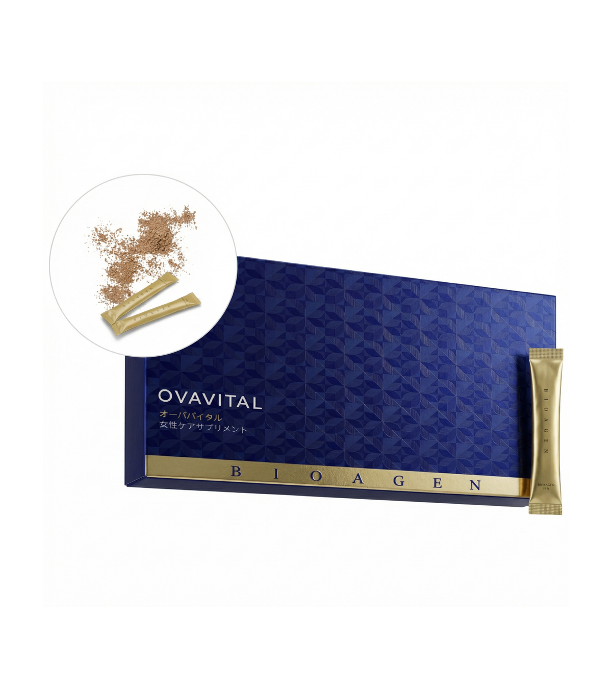OVAVITAL オーババイタルの外箱とパウダースティック（2g×30本）